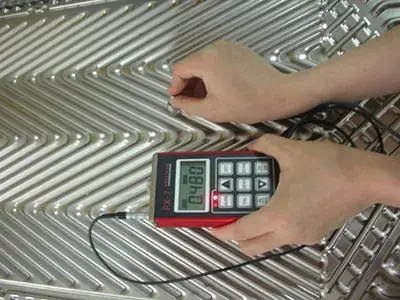 Heat Transfer Plates Thickness Inspection